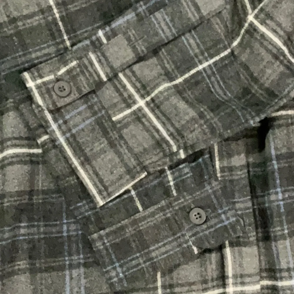 Burnside Charcoal Plaid Hooded Shirt Jacket - Picture 4 of 6